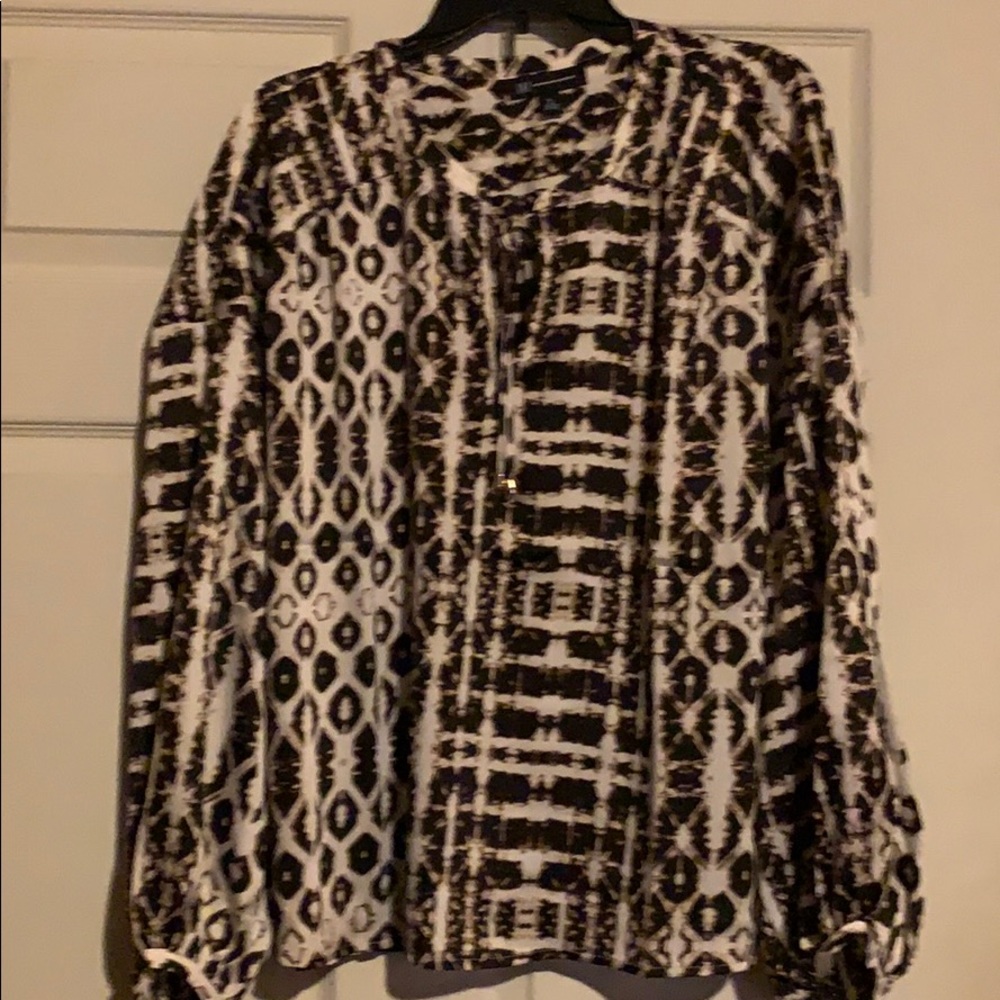 I N C International Concepts Batik pattern Blouse NWOT